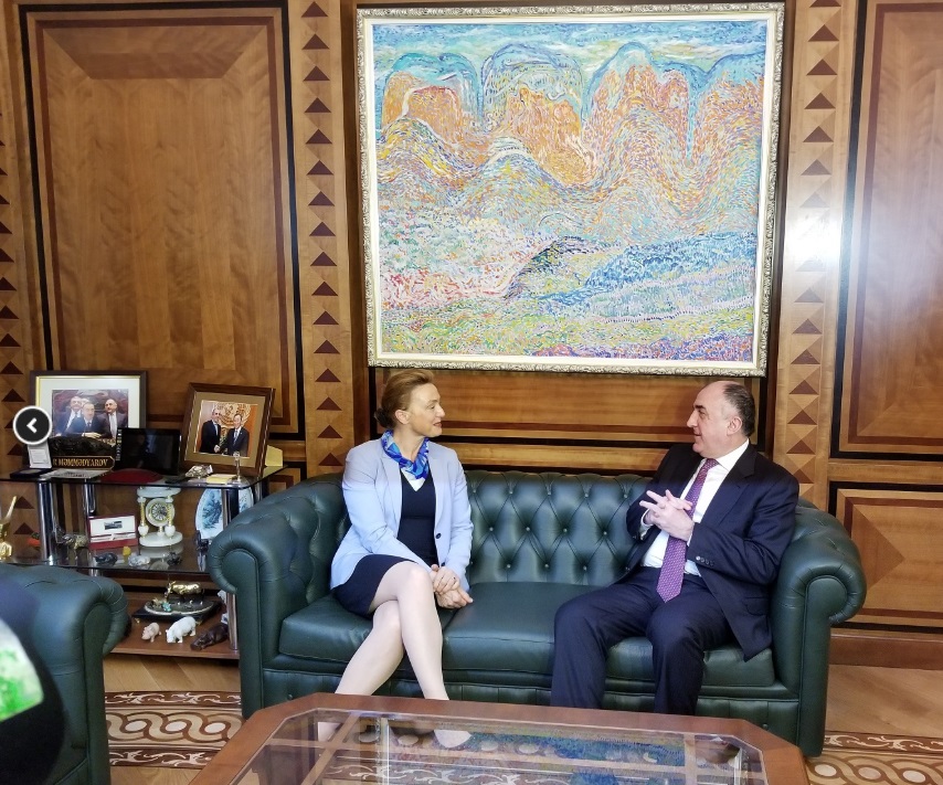 Elmar Məmmədyarov xorvat nazirə Qarabağdan danışdı  