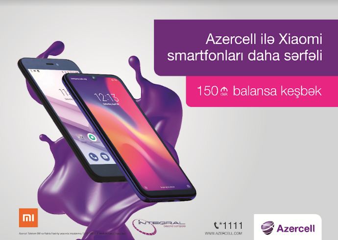 Bu yaz Xiaomi smartfonu əldə et, Azercell-dən hədiyyə qazan!