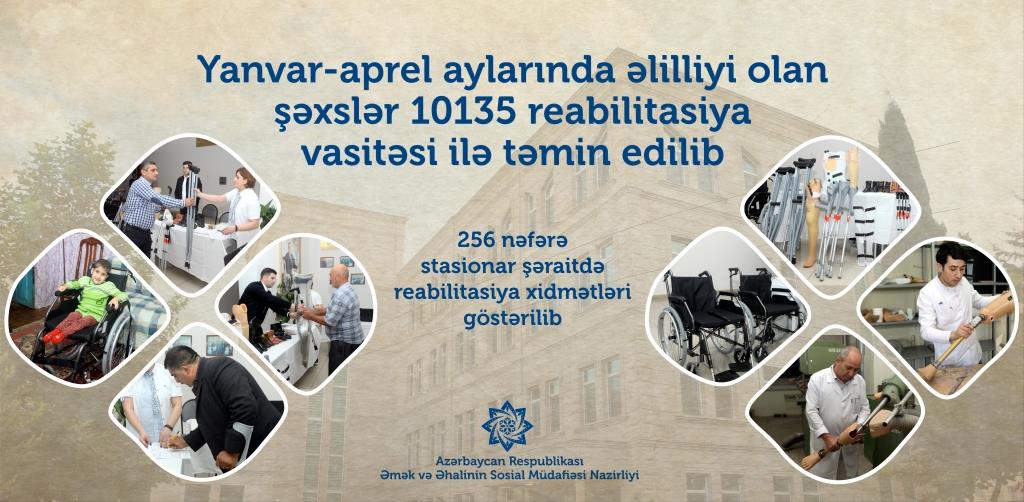 Əlilliyi olanlar 10135 reabilitasiya vasitəsi ilə təmin edildi