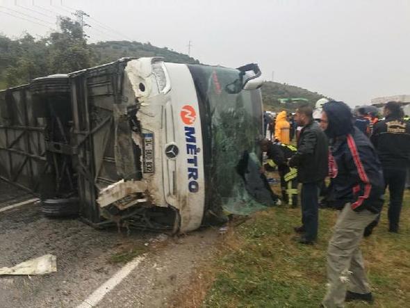 Türkiyədə sərnişin avtobusu aşdı: Ölən və yaralananlar var