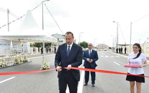 Prezident Qobustan-Poladlı avtomobil yolunın açılışını etdi