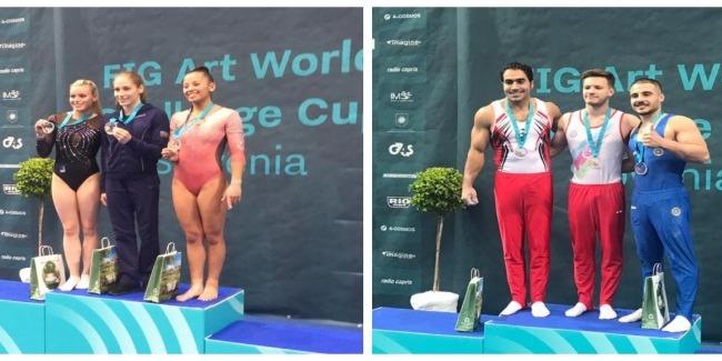 Azərbaycanın iki gimnastı Dünya Kubokunda qızıl medal qazandı  