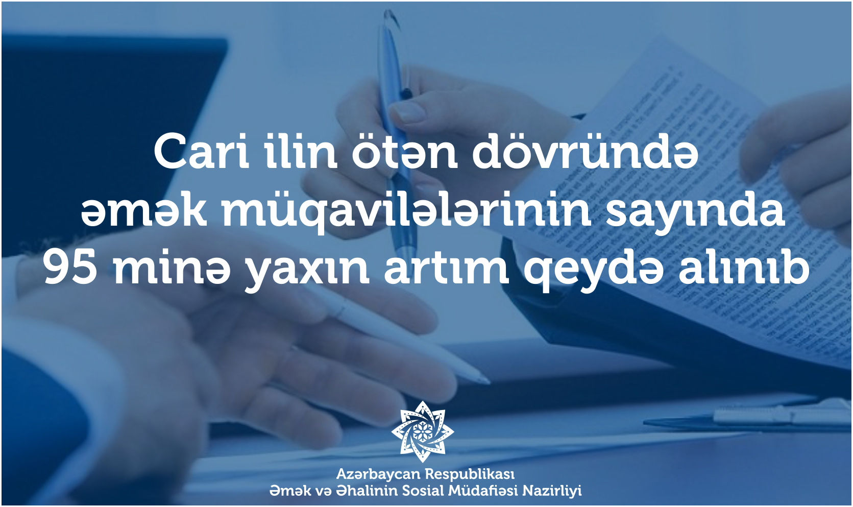 Əmək müqavilələrinin sayında 95 minə yaxın ARTIM