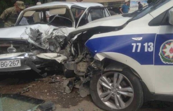 Gədəbəydə DYP avtomobili ağır qəza törətdi