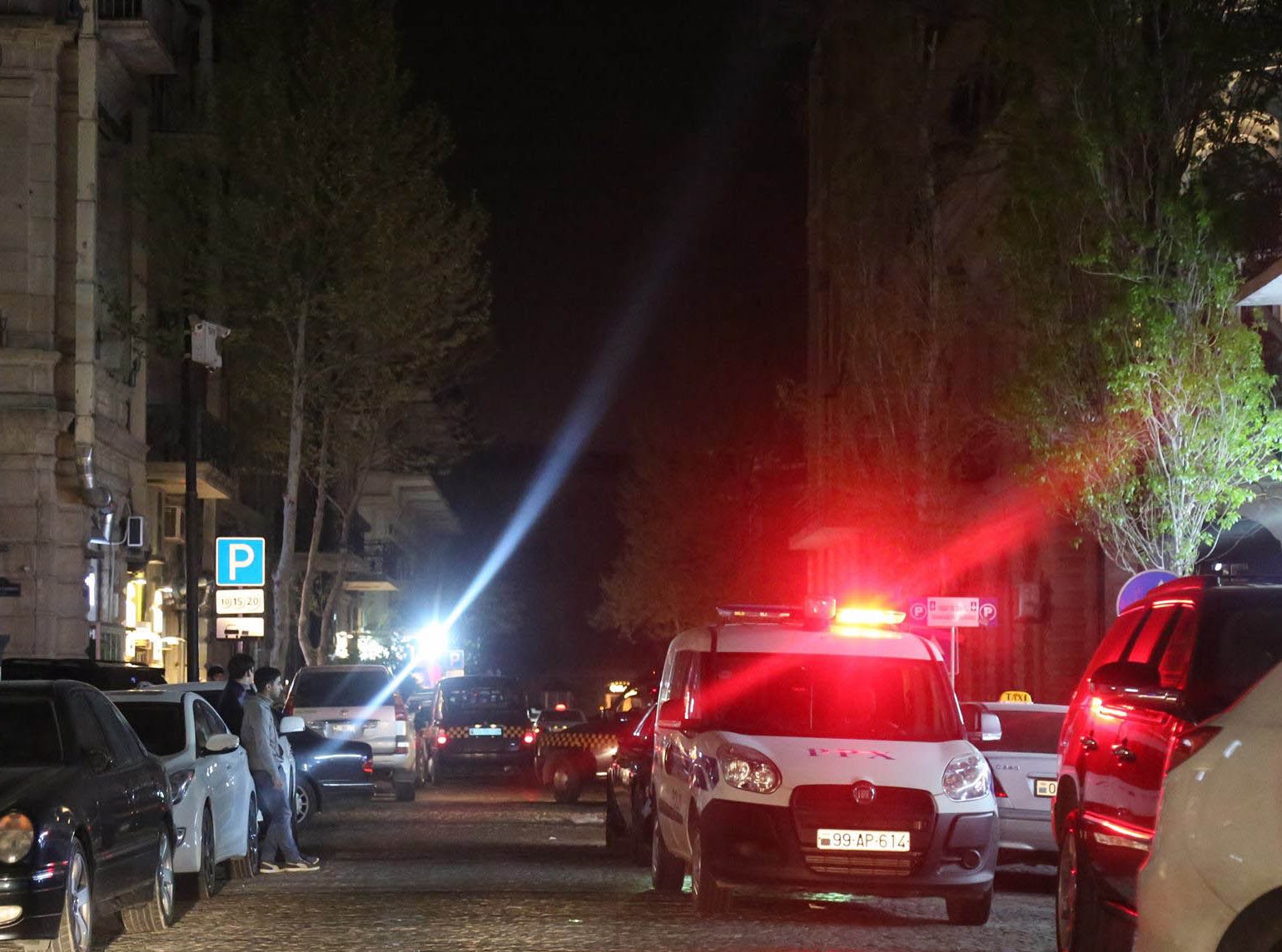Yasamalda yaşlı kişi döyüldü