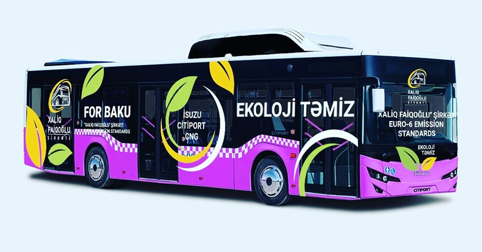 Bakıya ilk CNG avtobusu gətirildi