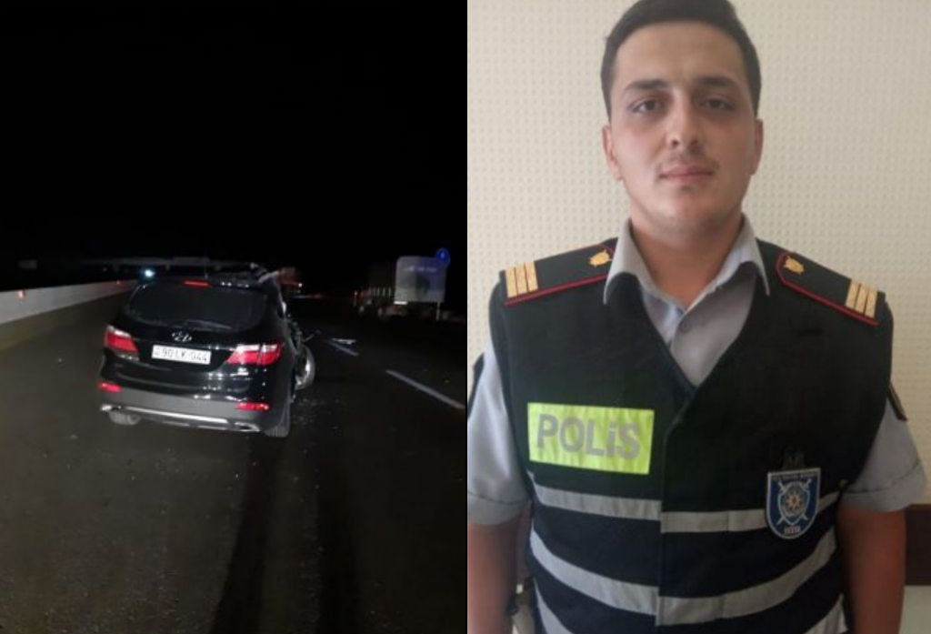 Salyanda ağır qəza: yol polisi qan verərək azyaşlını xilas etdi - FOTO