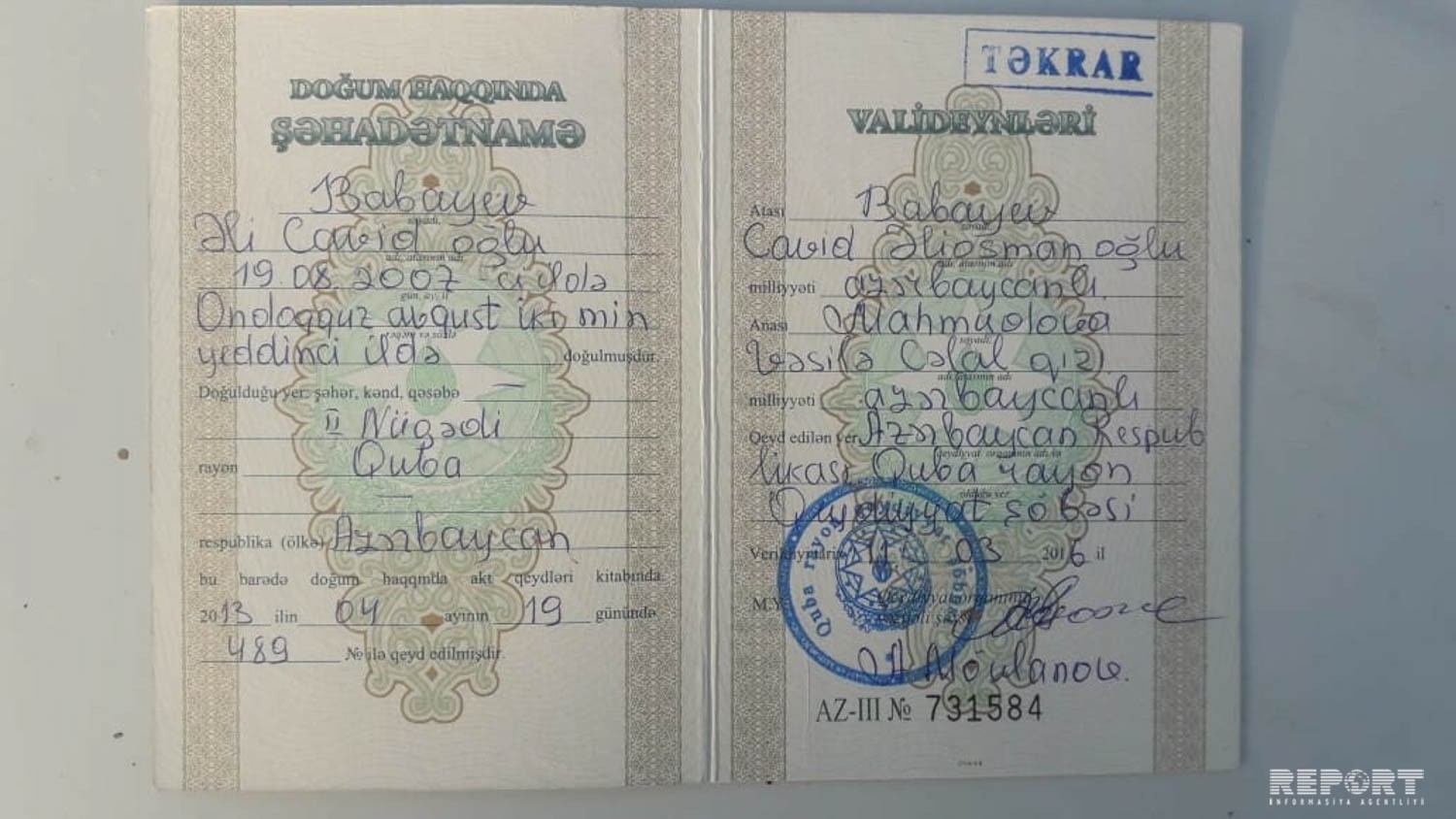 Qubanın Töhmər kəndində 20 ildən çoxdur 