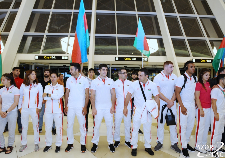 Azərbaycan idmançıları II Avropa oyunlarına getdilər