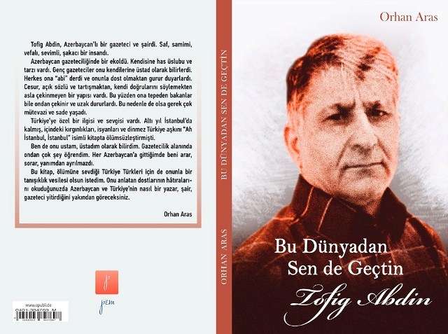 Türkiyədə şair-publisist Tofiq Abdin haqqında kitab çıxdı