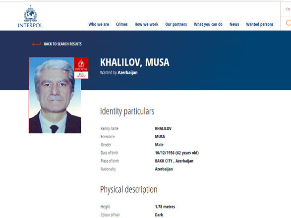 İnterpol bu azərbaycanlnı axtarır