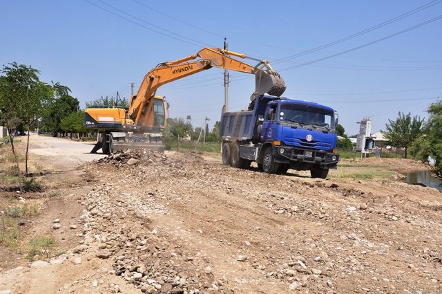 Goranboyda yol tikintisindən xəbər var