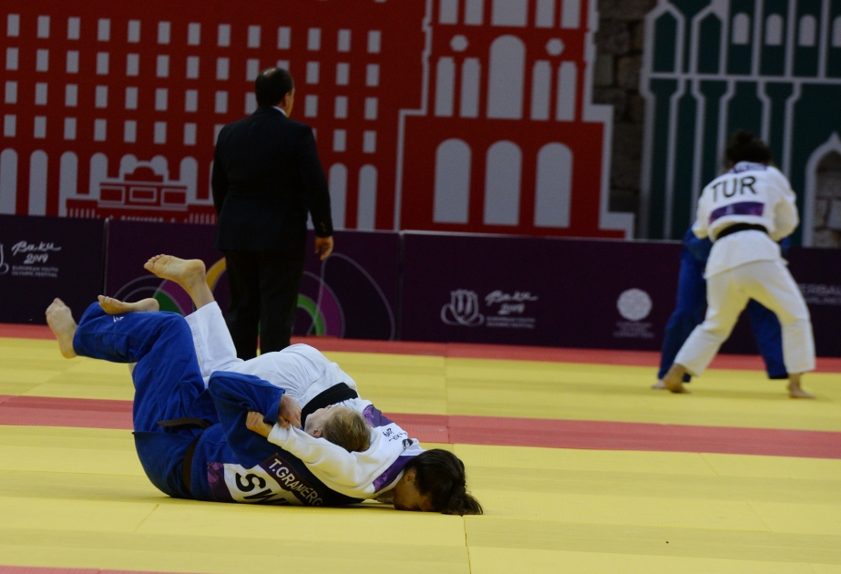 Türkiyə cüdoçusu Bakıda qızıl medal qazandı