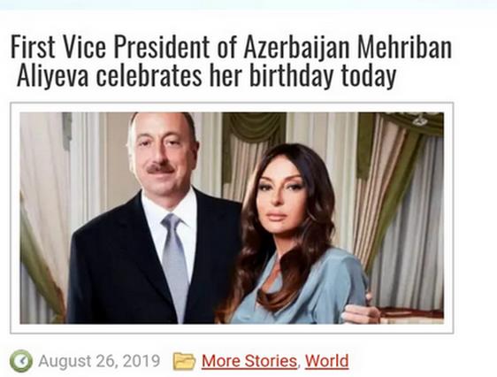 Pakistan mətbuatı Mehriban Əliyevadan YAZDI