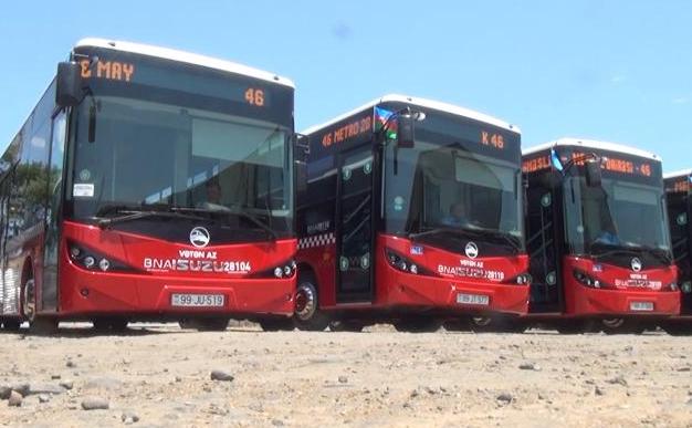 Bakıya 100-ə yaxın yeni avtobus gətirilib