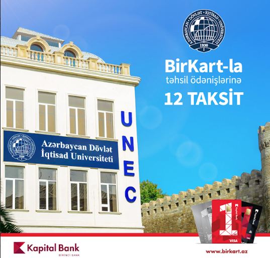BirKart-la UNEC-də təhsil haqqını hissə-hissə ödəmək olar