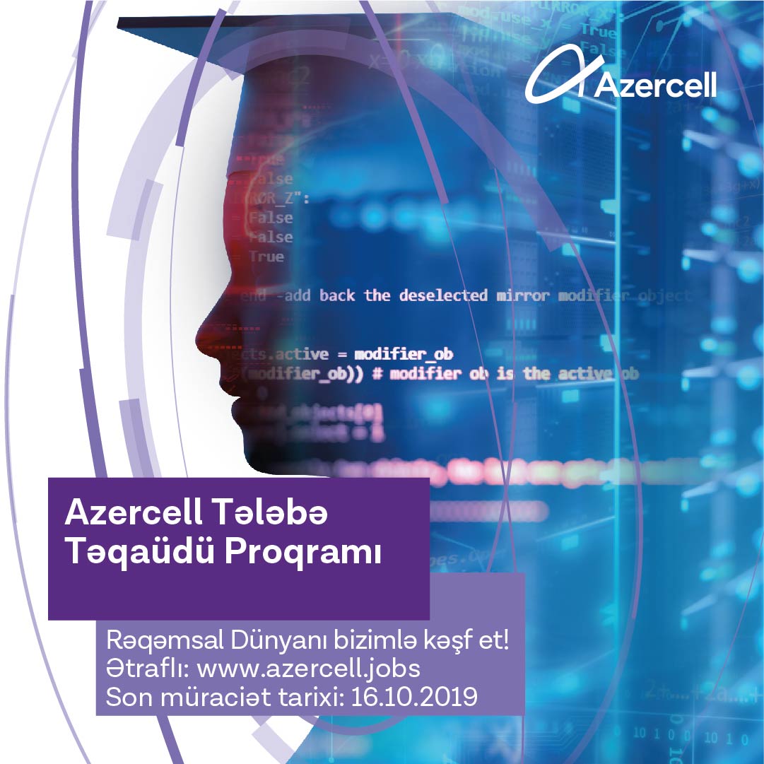 “Azercell” Tələbə Təqaüdü Proqramına müraciətlərin qəbulunu açıq elan edir  