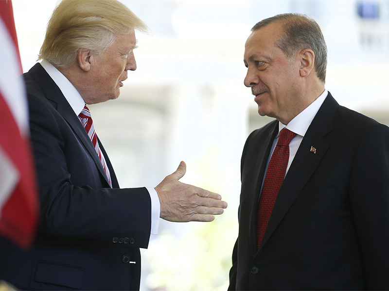 Ərdoğan Trampla bir arada - FOTO
