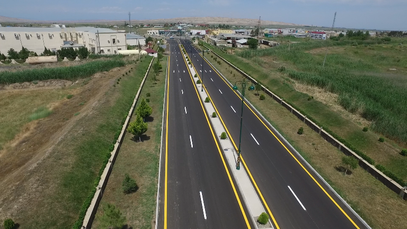 Goranboyda 5 istiqamət üzrə avtomobil yolu yenidən qurulub - FOTO