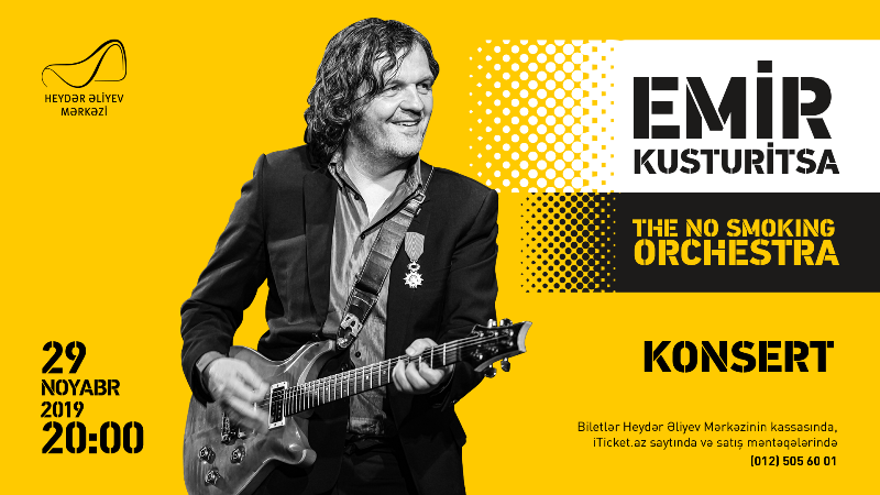 Emir Kusturitsa və qrupu Heydər Əliyev Mərkəzində çıxış edəcək 