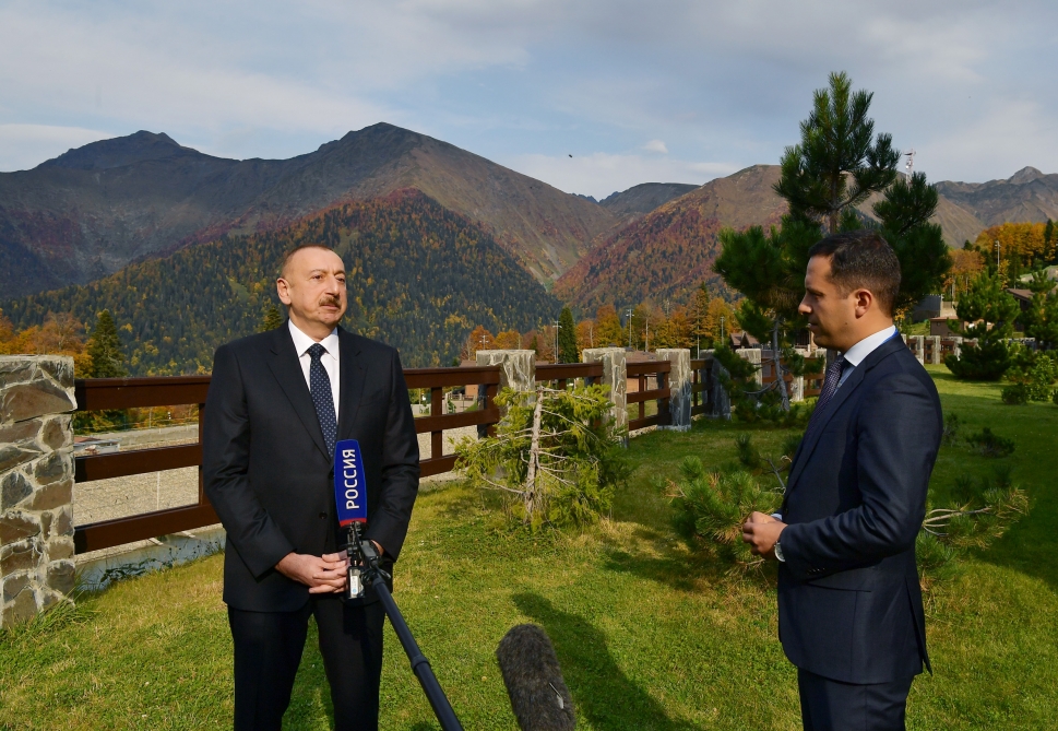 İlham Əliyev Rusiyanın “Rossiya” və “Birinci” telekanallarına müsahibə verdi