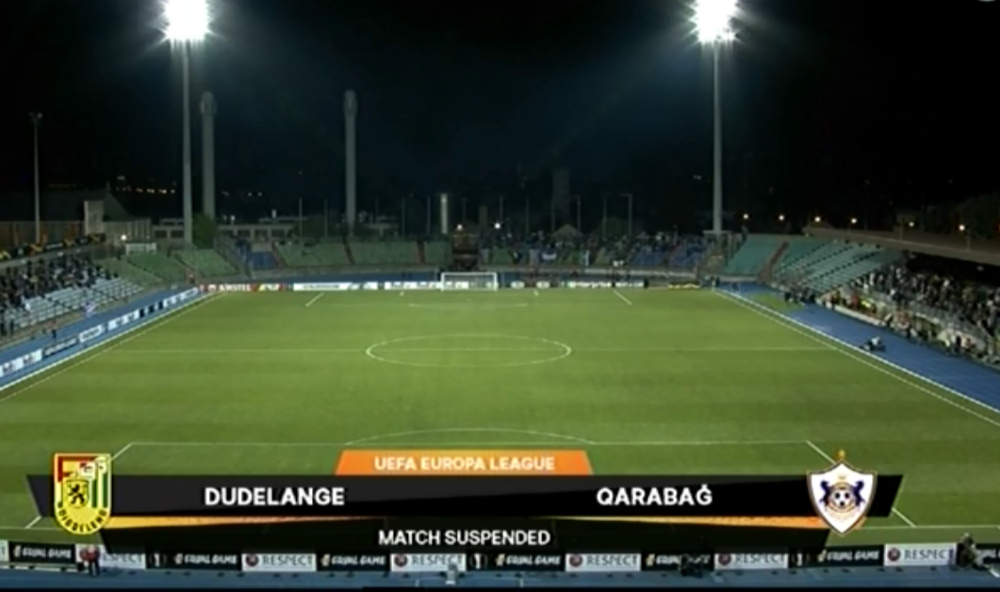 “Qarabağ”ın oyununda erməni təxribatı: OYUN YARIMÇIQ DAYANDIRILDI 