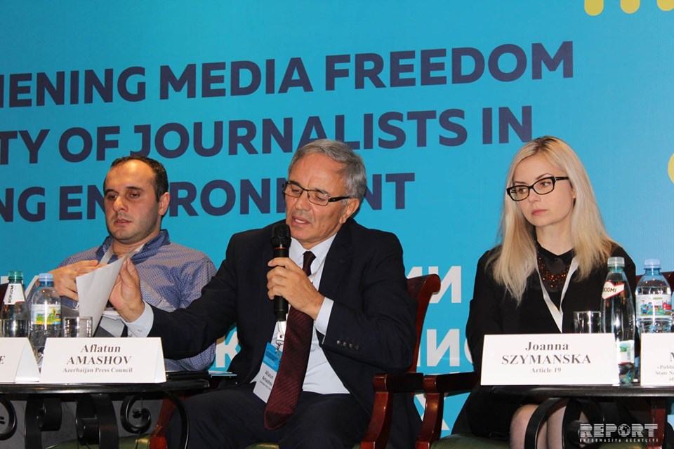 Əflatun Amaşov XVI Cənubi Qafqaz media konfransında iştirak edib