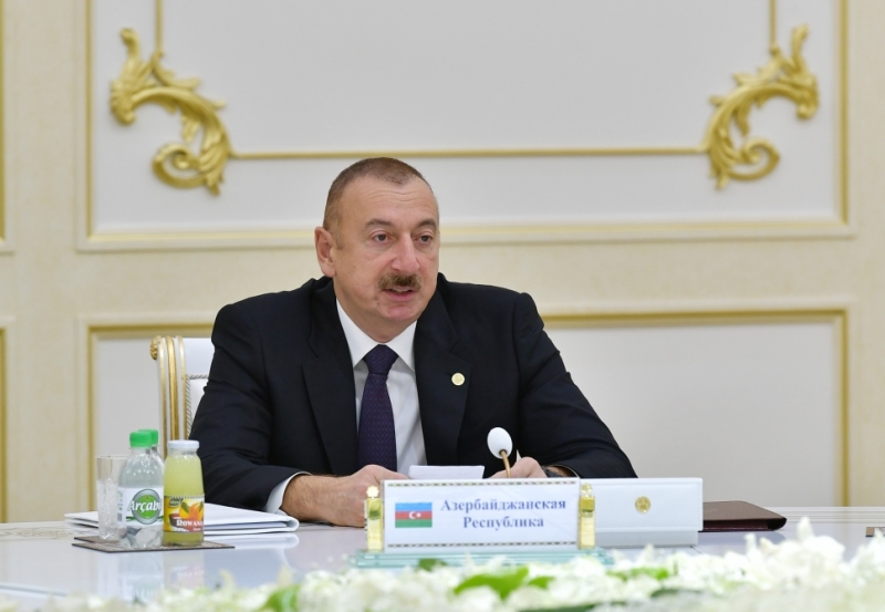 Azərbaycan prezidenti MDB Dövlət Başçıları Şurasında çıxış edib - FOTOLAR