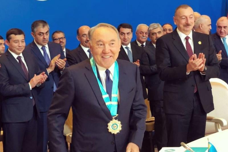 Nursultan Nazarbayevə Türk Dünyasının Ali Ordeni verildi - FOTO