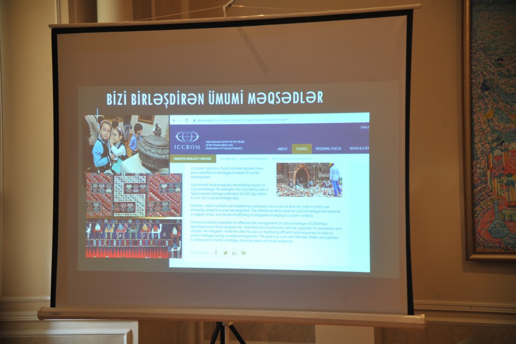 Mədəni sərvətlərlə bağlı təqdimat keçirildi