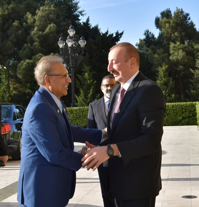 Azərbaycan Prezidenti Pakistanlı həmkarını qəbul etdi - FOTO