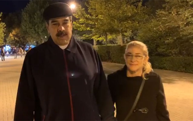 Nikolas Maduro Bakı bulvarını belə gəzdi - VİDEO