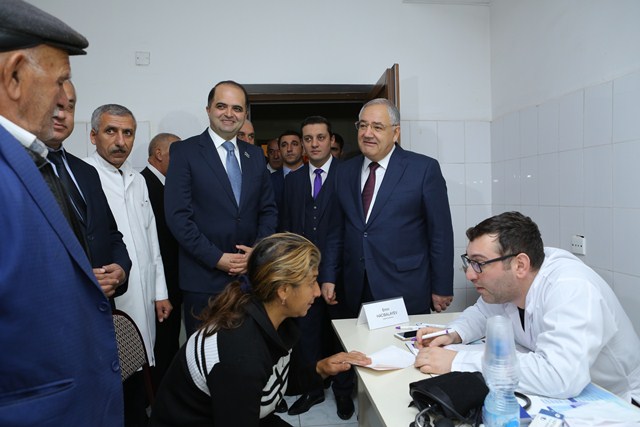Ağdamda 250 məcburi köçkünün səhəti yoxlanıldı
