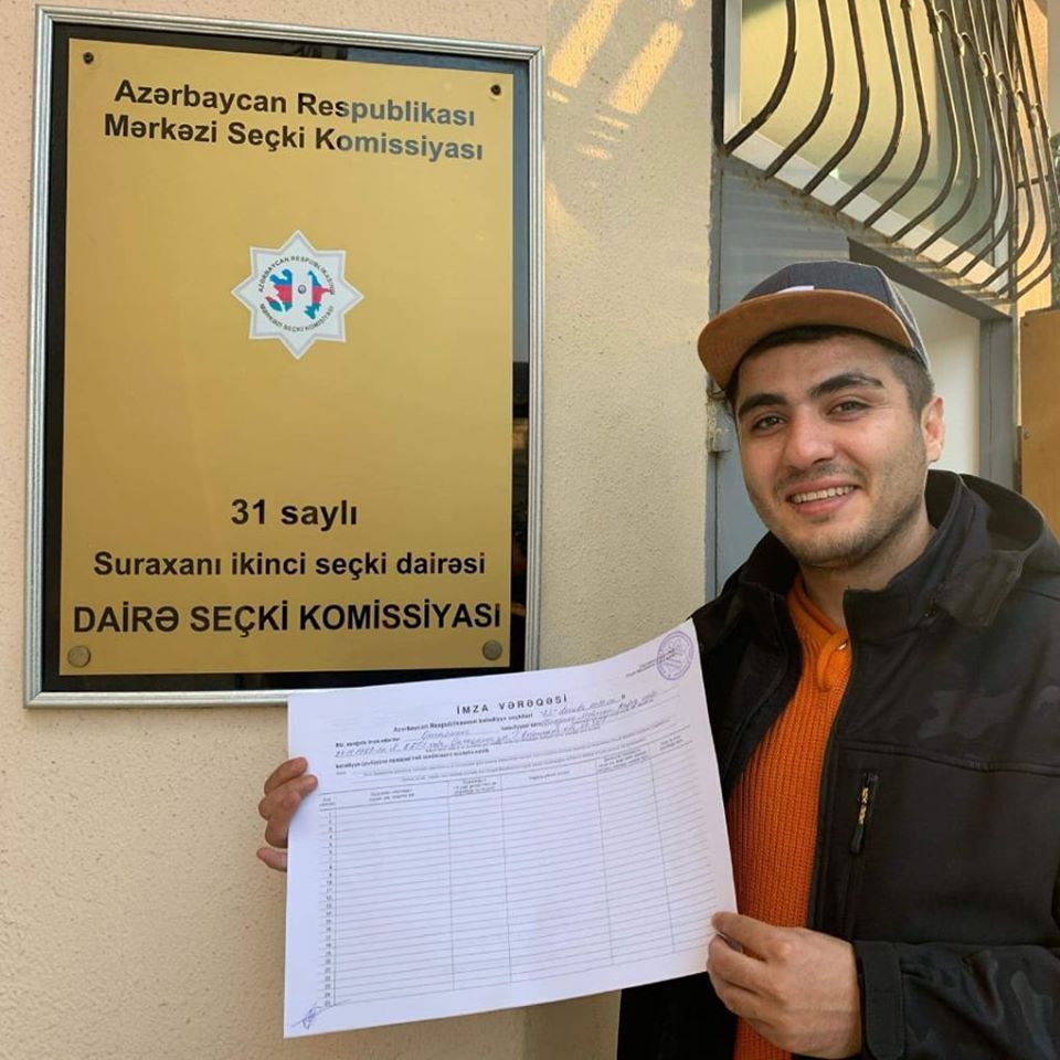 Mehman Hüseynov bələdiyyə üzvlüyünə namizədliyini irəli sürdü