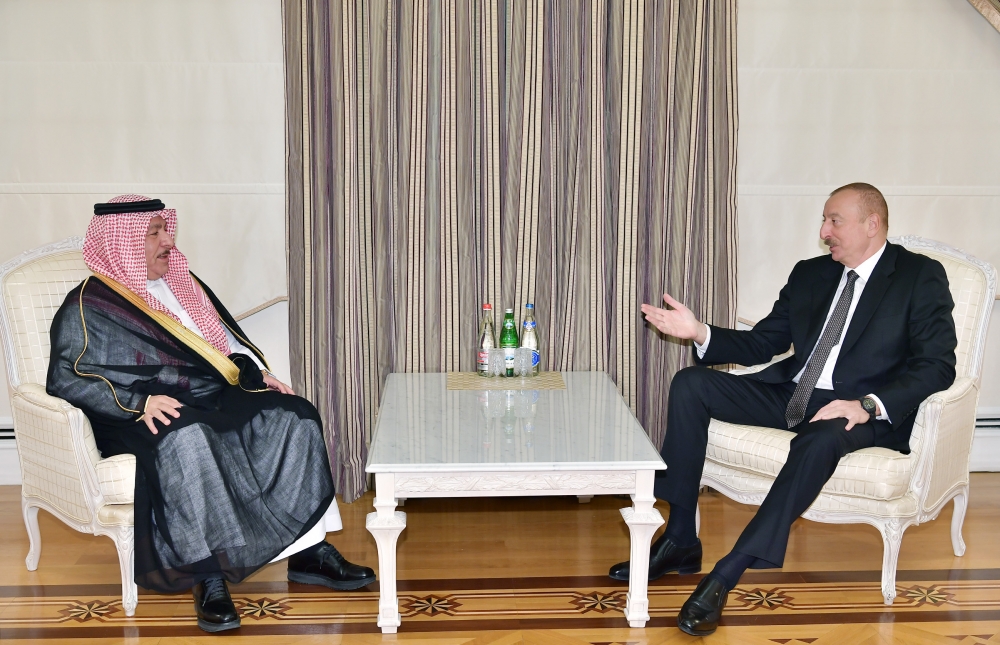 Prezident Feysəl bin Muammarı ilə görüşüb - FOTO