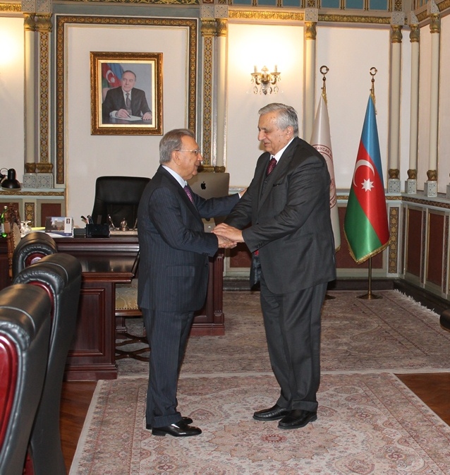 Ramiz Mehdiyev Gürcüstan Milli Elmlər Akademiyasının vitse-prezidenti ilə görüşüb