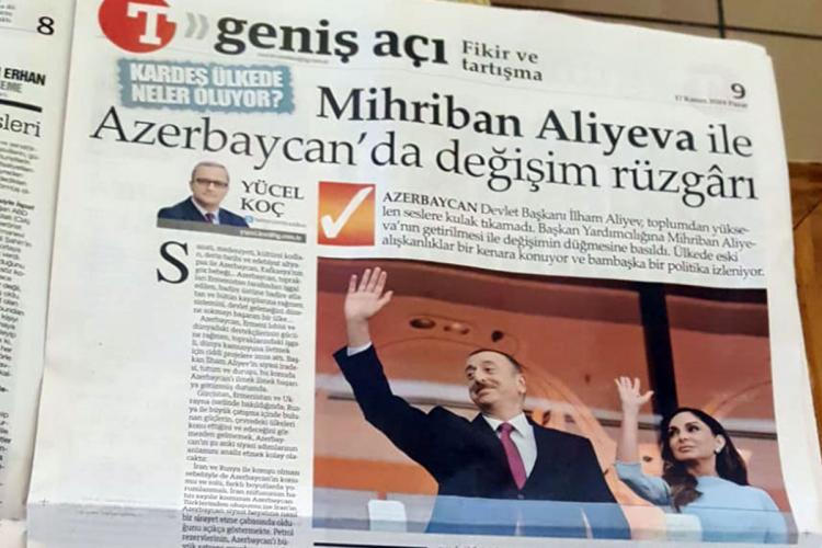Mehriban Əliyeva ilə Azərbaycanda dəyişiklik rüzgarı- Türkiyə mediası YAZDI