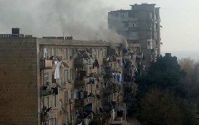 Bakıda yanğın olub, 7 nəfər zəhərlənib