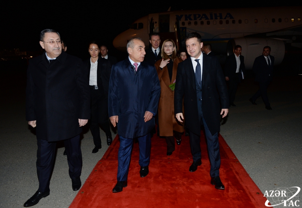 Ukrayna Prezidenti Zelenski Azərbaycana gəlib - FOTO