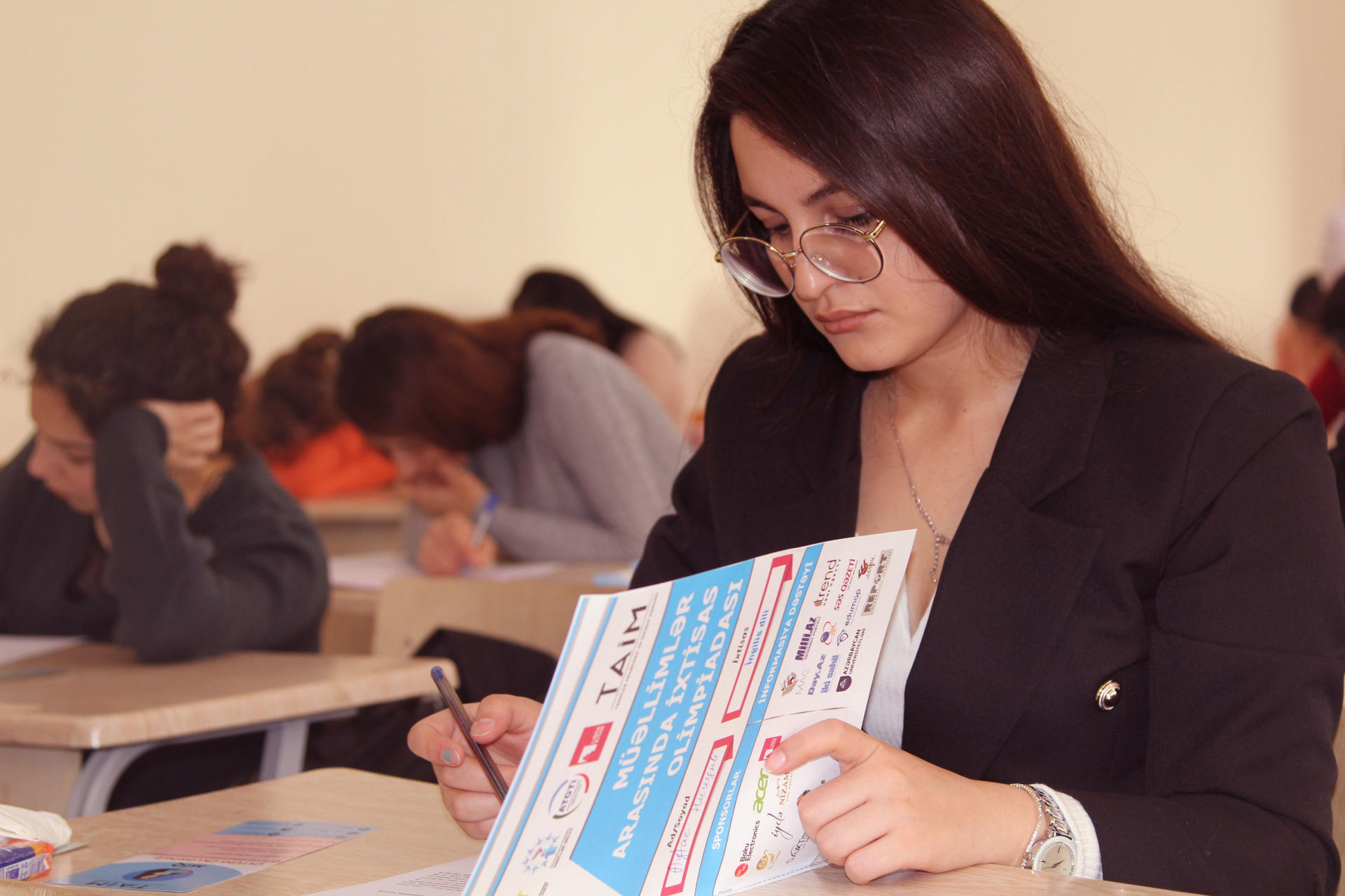 Gənc müəllimlər ixtisas biliklərini yoxlayıblar - Foto