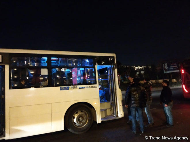 Bakıda sərnişin avtobusları toqquşdu