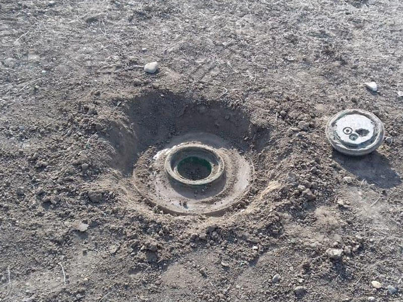 Tərtərdə tank əleyhinə mina aşkarlandı - FOTO