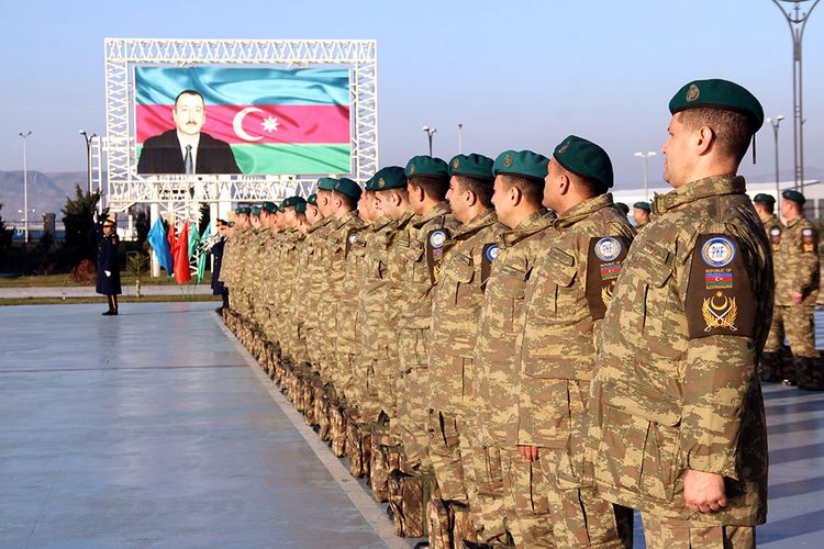 Azərbaycan sülhməramlılarının bir qrupu vətənə qayıdıb - FOTO