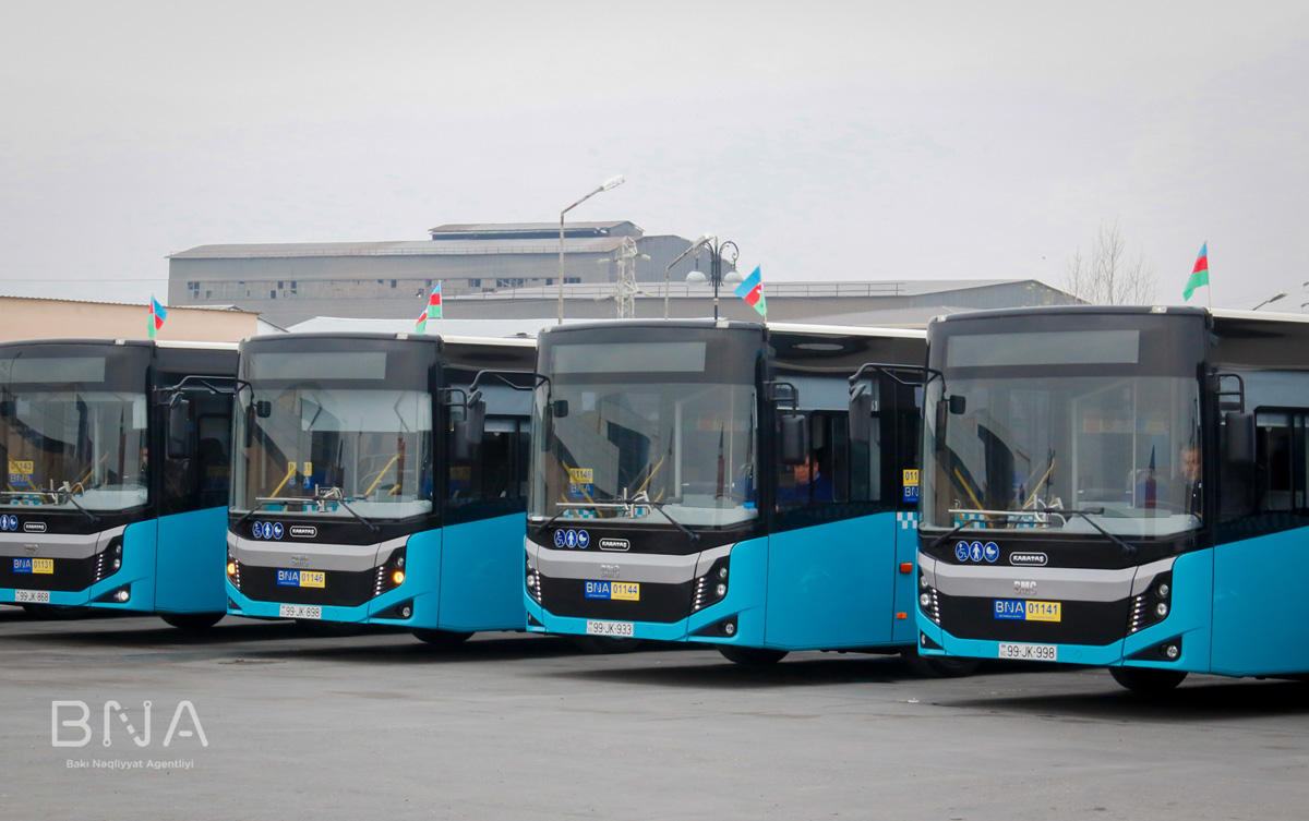 160 nömrəli marşrut xəttinə yeni avtobuslar verildi - Foto