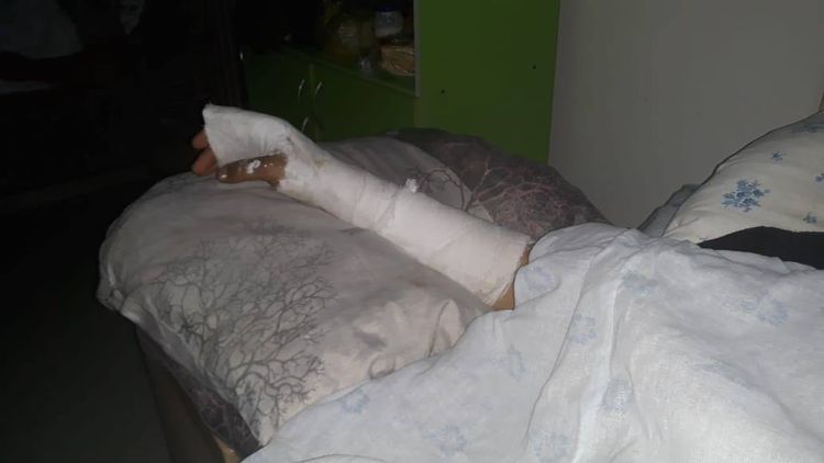 Tovuzda minik avtomobili qayaya çırpıldı: 7 yaralı