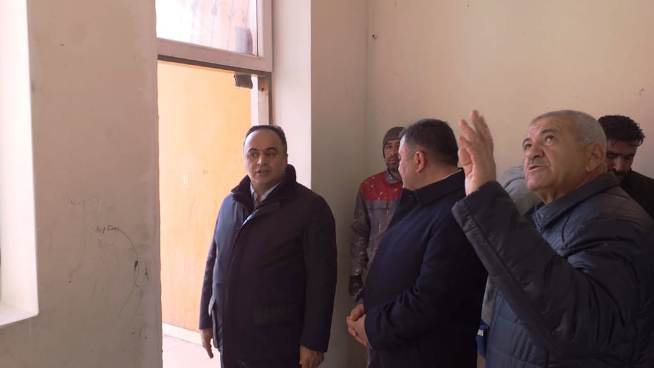 İcra başçısı Şəhid  ailələri və Qarabağ əlilləri üçün tikilən binada olub - FOTO