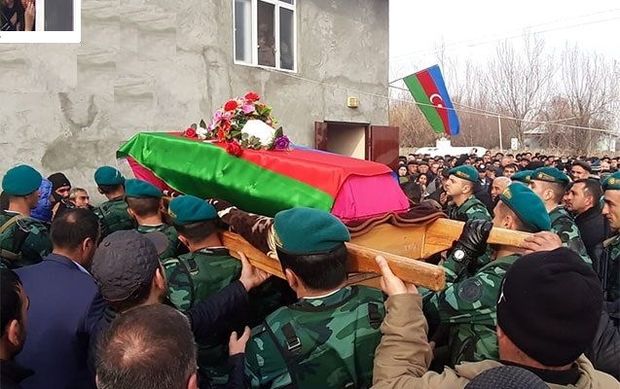 Şəhid hərbçimiz dəfn olundu - FOTO  