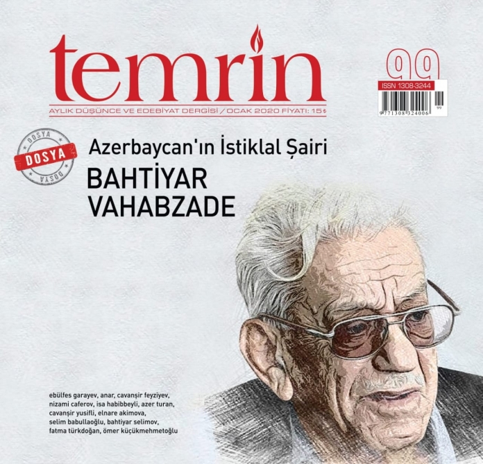 Türkiyədə nəşr edilən “Təmrin” dərgisinin növbəti xüsusi nömrəsi Bəxtiyar Vahabzadəyə həsr edilib