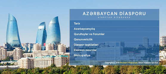 “Azərbaycan diasporu” elektron kitabxanası istifadəyə verildi