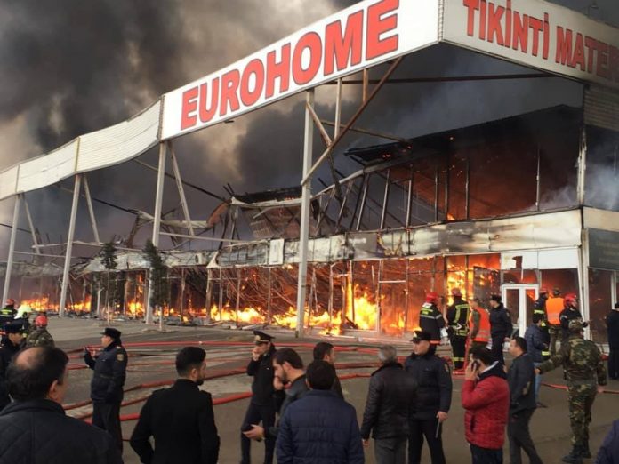 Yanan “EuroHome” bazarında təmir işləri nəzarətə götürüldü - RƏSMİ